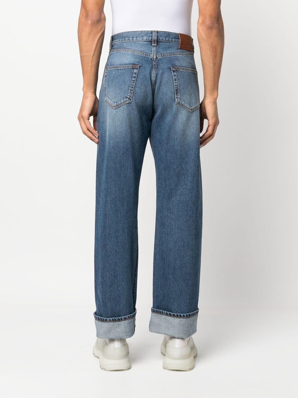 Alexander McQueen, Men's jeans, Straight-leg jeans, Luxury denim, High-end fashion