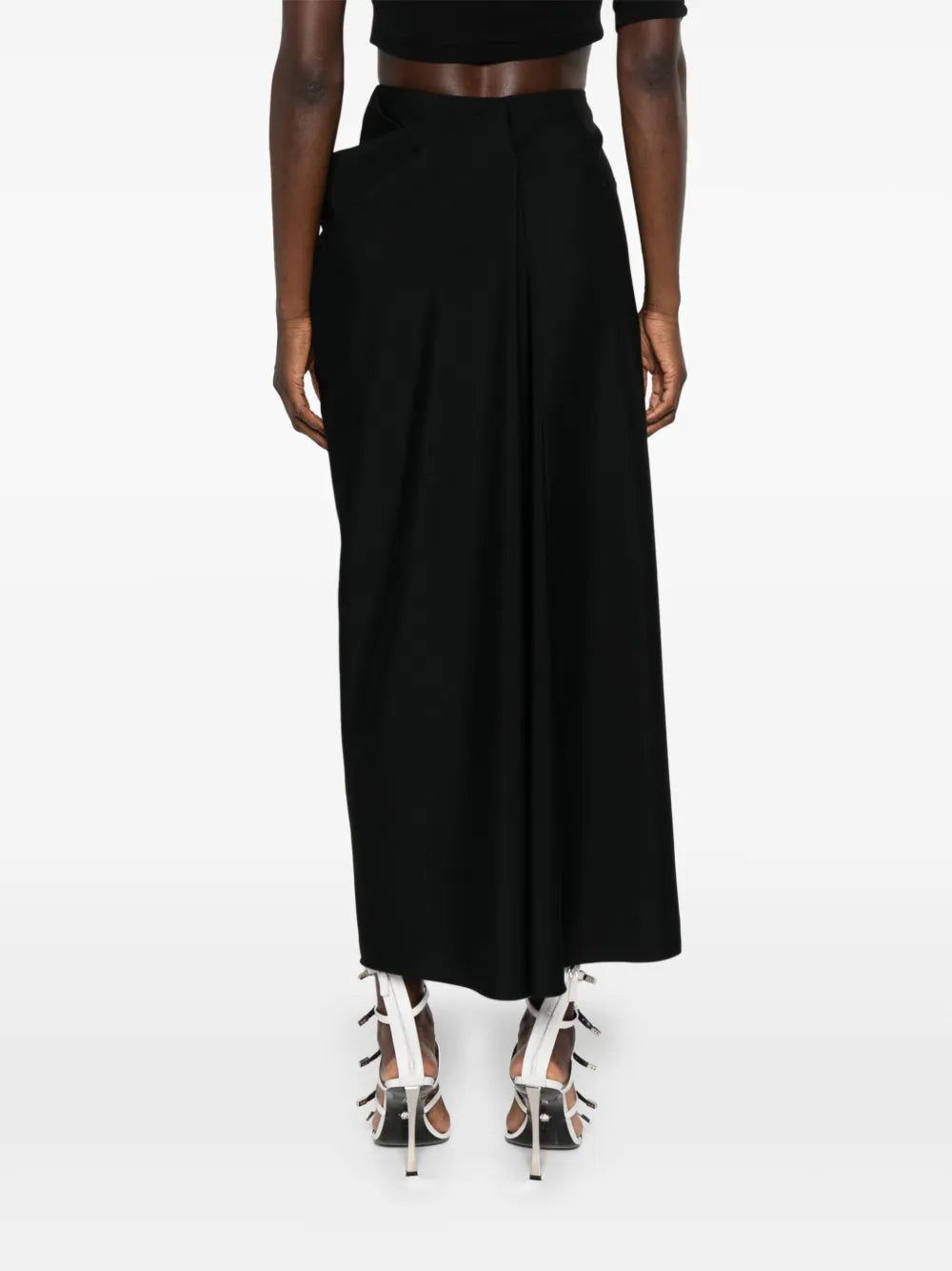Draped Split Skirt