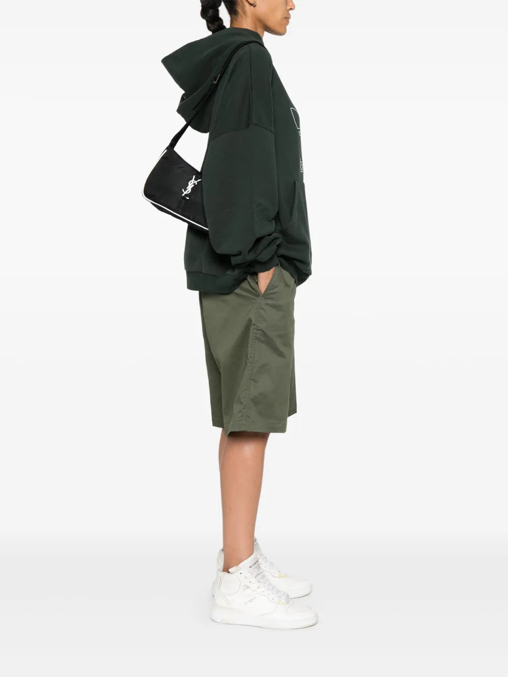 Saint Laurent bag, men's luxury bag, black nylon bag, designer men's accessory, high-end fashion