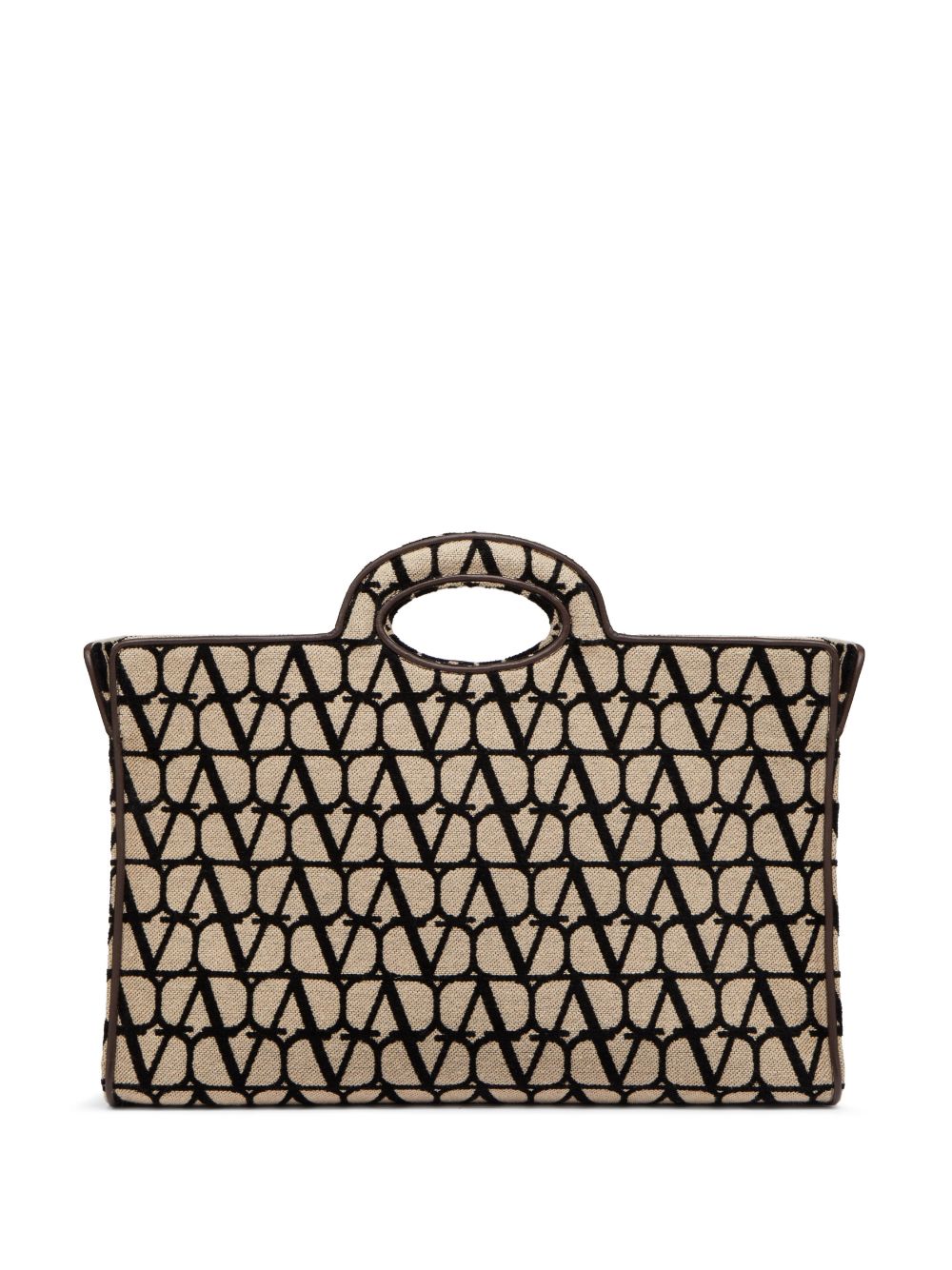 Valentino Garavani, Beige Canvas Tote Bag, Women's Luxury Accessories, Designer Tote Bag, High-end Fashion