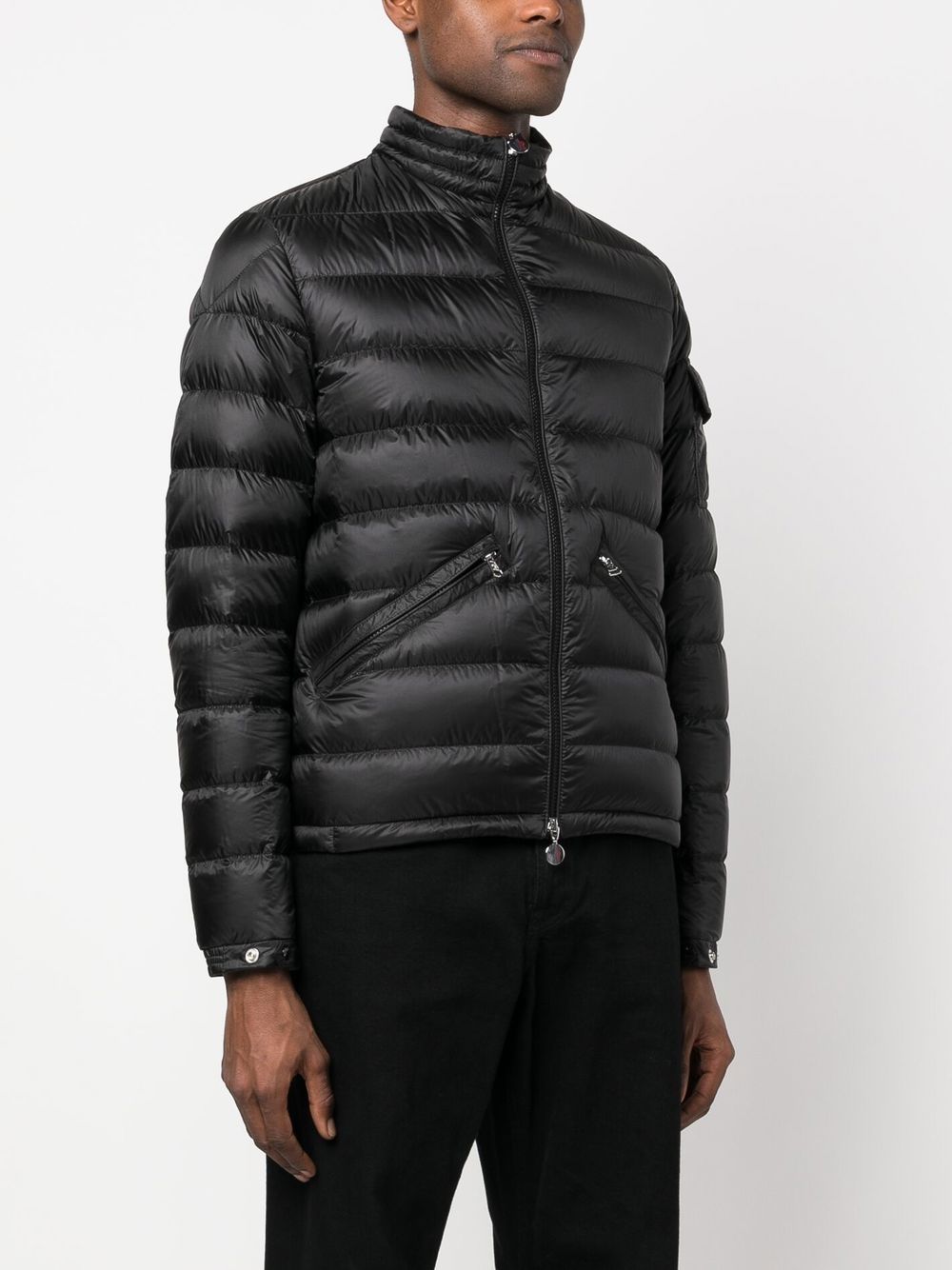 Moncler Agay Down Jacket, Luxury Winter Jacket, High-End Outerwear, Designer Down Jacket, Black Down Jacket