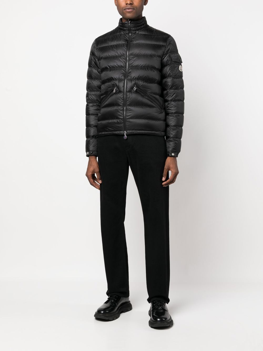 Moncler Agay Down Jacket, Luxury Winter Jacket, High-End Outerwear, Designer Down Jacket, Black Down Jacket