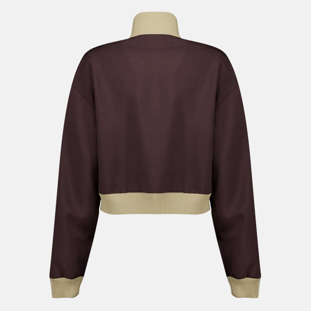 Mohair Blouson de Chevreau Brown