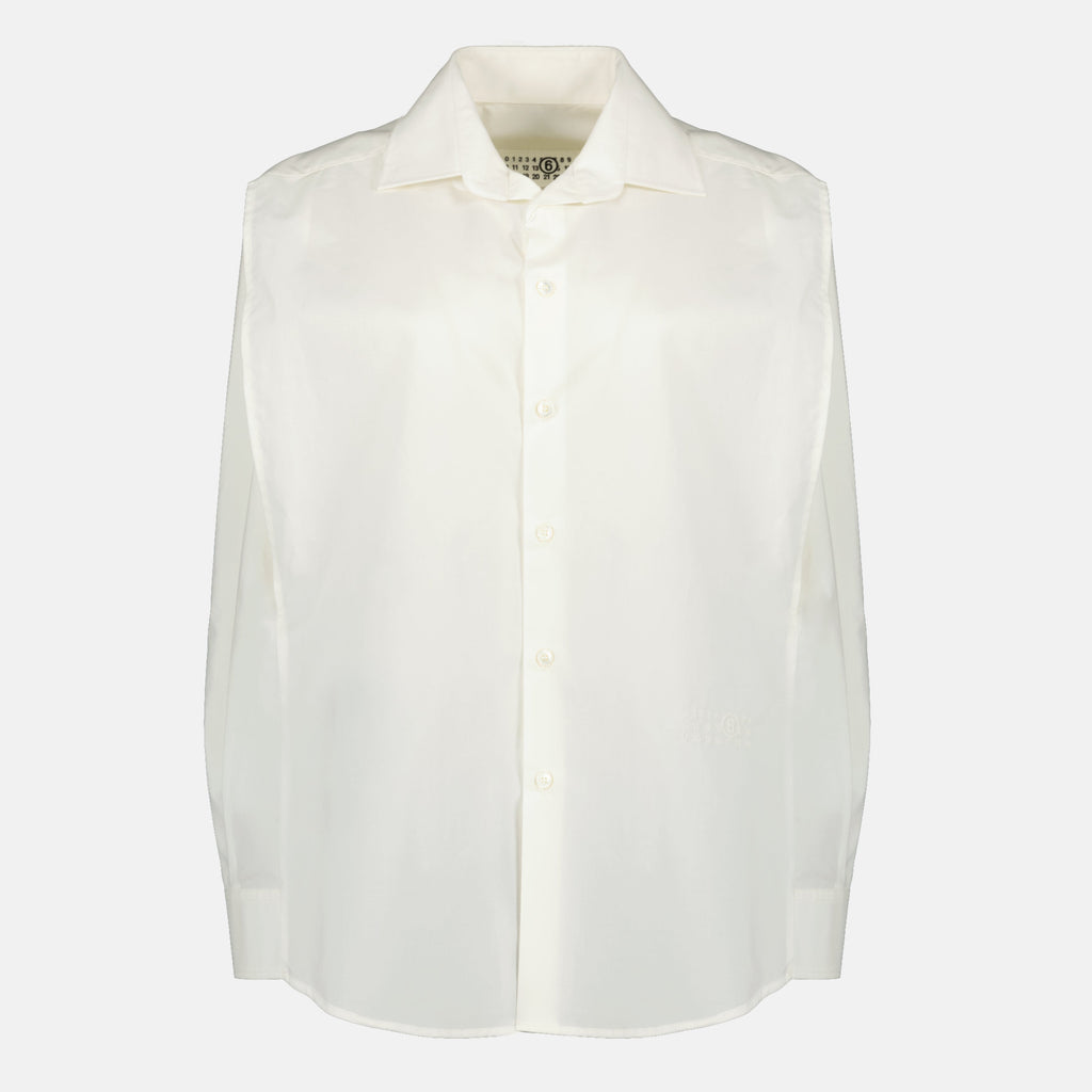 Chemise sans manches en popeline