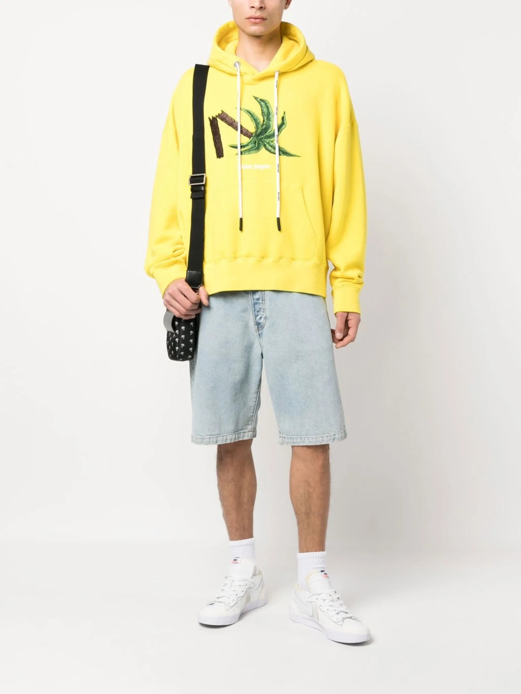 Bild des Gelben Kapuzenpullovers von Palm Angels für Herren - Saison Frühling-Sommer 2023 - Modellansicht 1