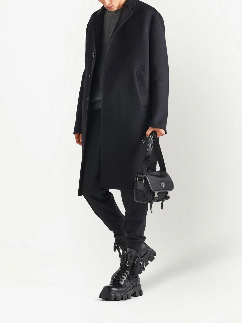 Prada, Re-Nylon, Crossbody Bag, Black Bag, Luxury Accessory