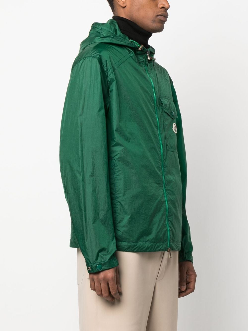 Moncler, Samakar Green Jacket, luxury men's fashion, high-end outerwear, designer jackets