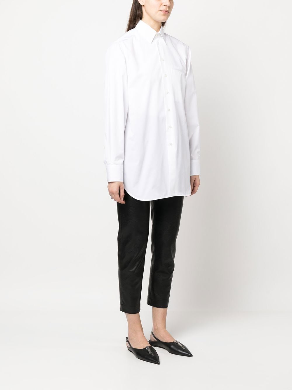 Stella McCartney, Women's White Shirt, Classic Shirt, Luxury Fashion, High-End Women's Clothing