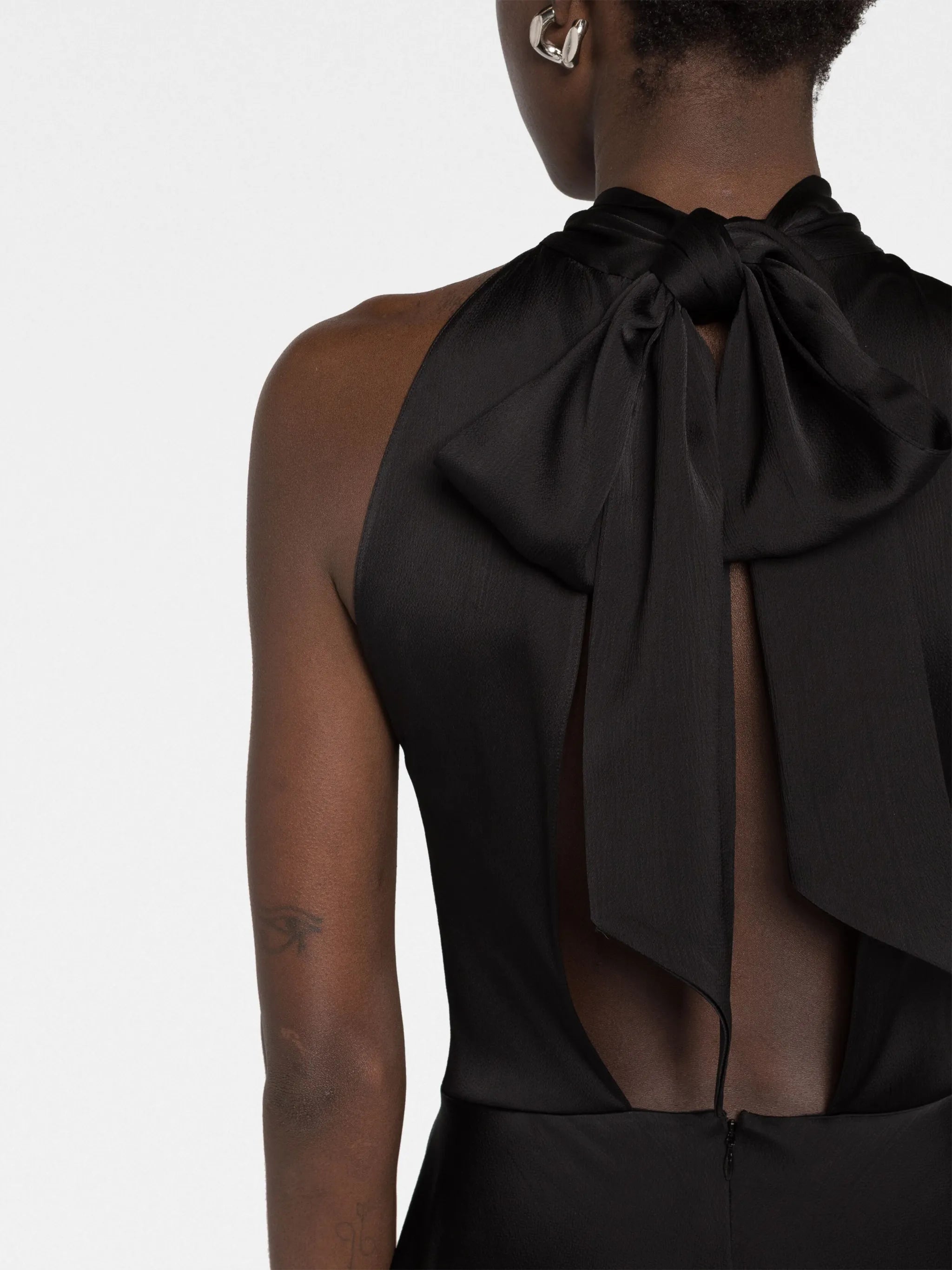 Stella McCartney Cutout Asymmetrical Halterneck Dress - Black Stella McCartney Cutout Asymmetrical Halterneck Dress - Black
