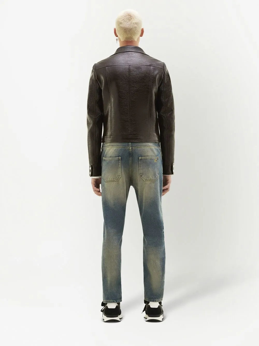 Blouson de vinilo marrón