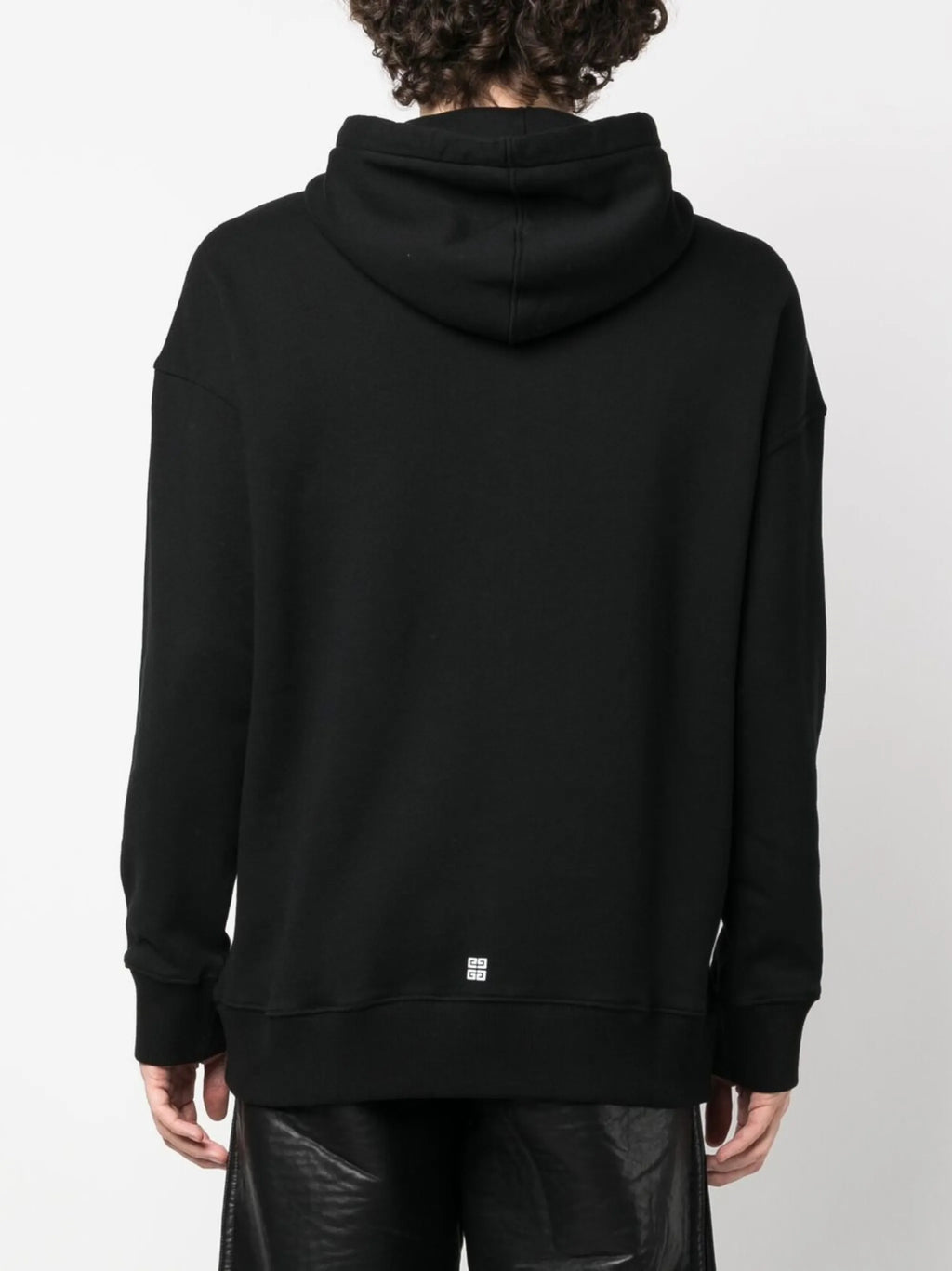 Image of Archétype Black Hoodie by Givenchy for Men - Season Spring-Summer 2024 - Model View 3