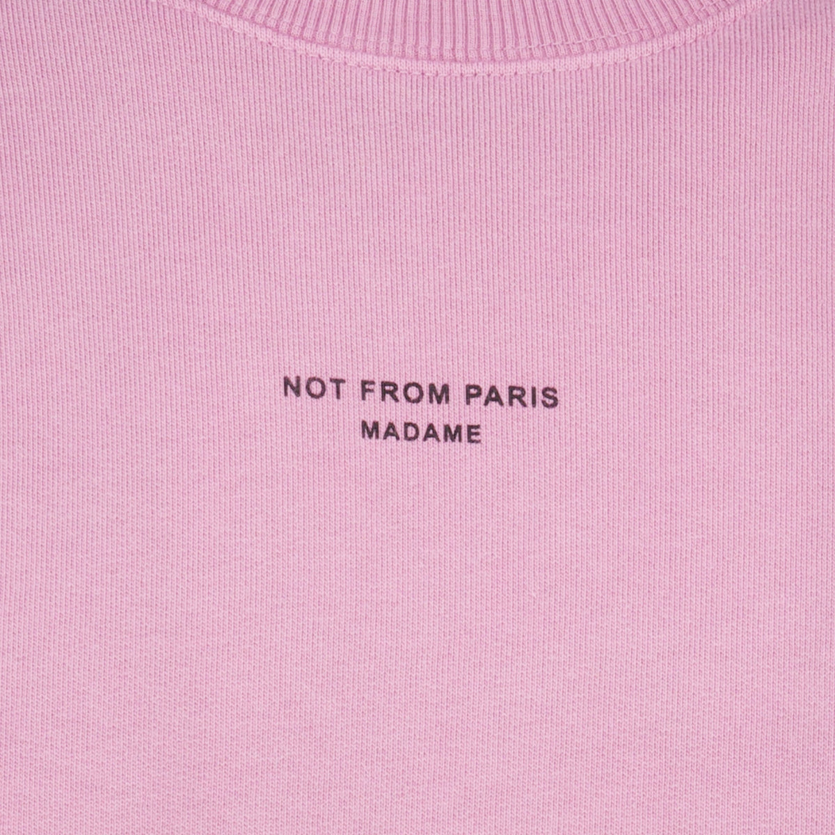 Rosa Sweatshirt mit Slogan