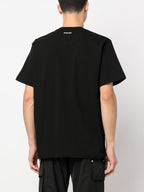 Sacai, black zip t-shirt, luxury t-shirt, men's designer t-shirt, high-end fashion
