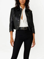 Chaqueta de Vinilo Negra