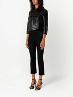 Chaqueta de Vinilo Negra