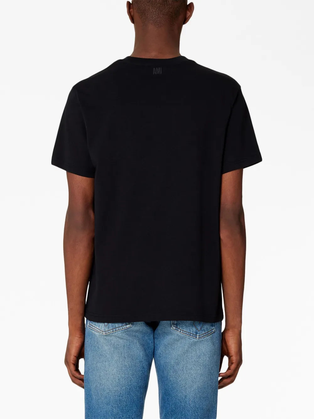 AMI Paris, Black T-Shirt Ami de Coeur, Unisex T-Shirt, Luxury Ready-to-Wear, Designer T-Shirt