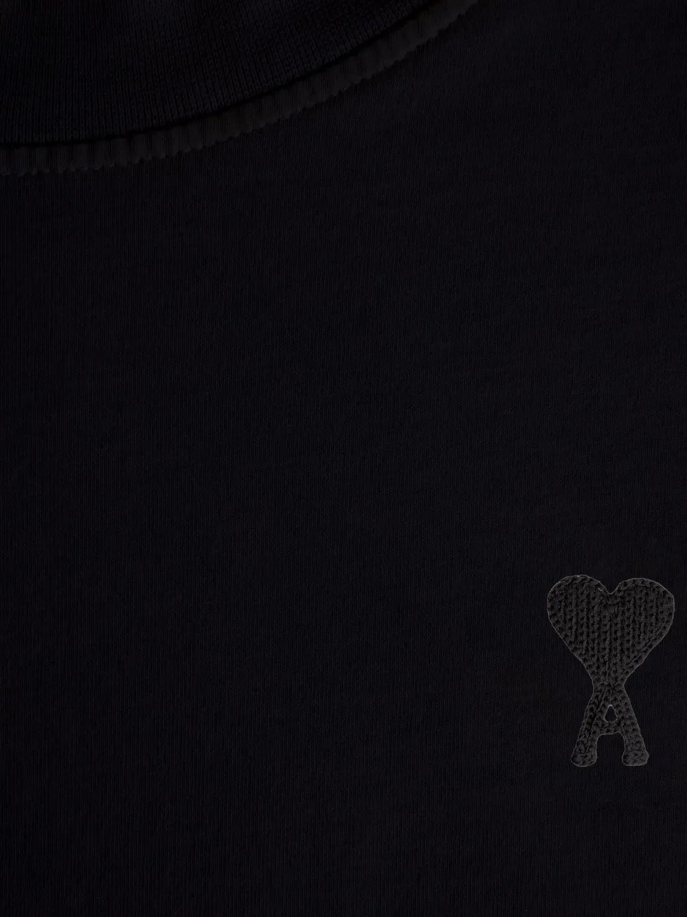 AMI Paris, Black T-Shirt Ami de Coeur, Unisex T-Shirt, Luxury Ready-to-Wear, Designer T-Shirt