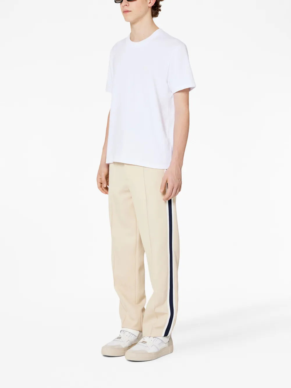 AMI Paris T-shirt, Ami de Coeur, luxury unisex T-shirt, designer white T-shirt, high-end fashion