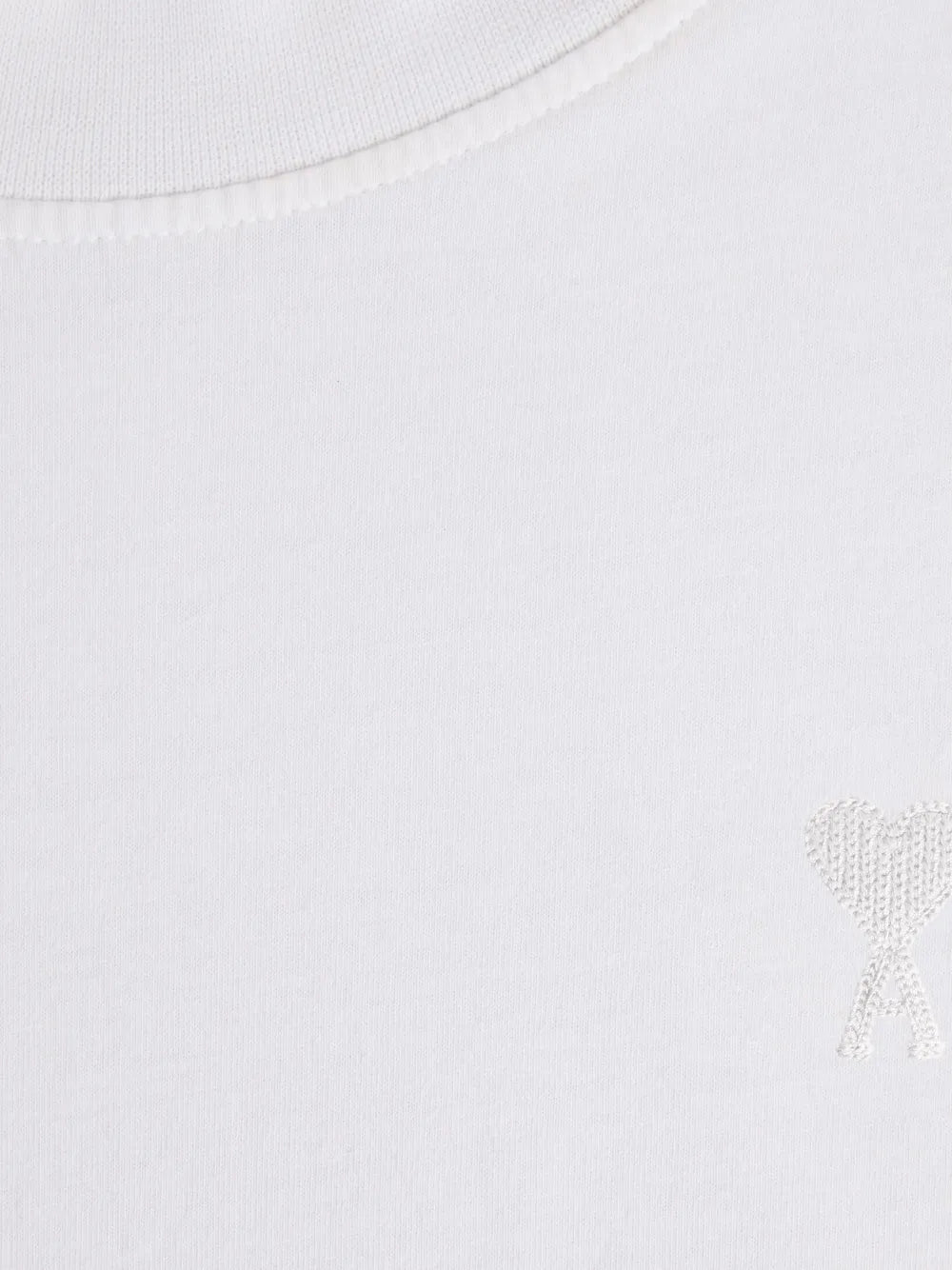 AMI Paris T-shirt, Ami de Coeur, luxury unisex T-shirt, designer white T-shirt, high-end fashion