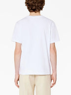 AMI Paris T-shirt, Ami de Coeur, luxury unisex T-shirt, designer white T-shirt, high-end fashion