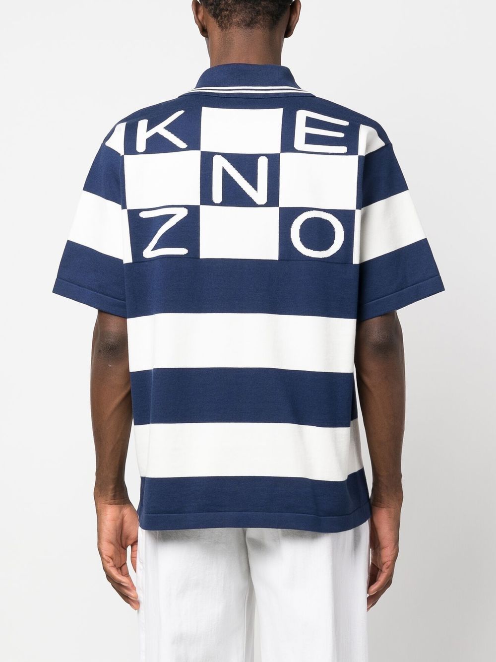 Kenzo Paris, Striped Polo Shirt, Men's Luxury Apparel, High-End Fashion, Designer Men's Clothing