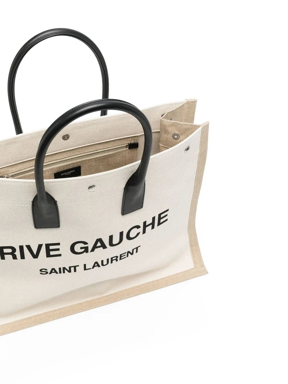 Rive Gauche Tote, Canvas Tote Bag, Beige Designer Bag, Luxury Accessories, Saint Laurent