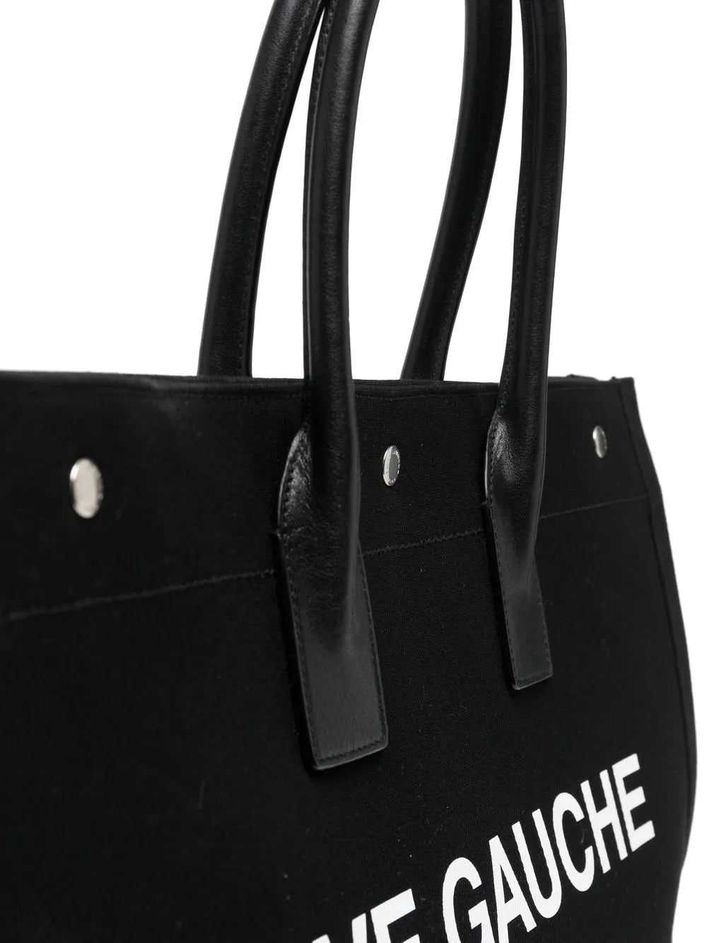 Saint Laurent, Rive Gauche bag, men's luxury bag, black canvas bag, designer men's accessories
