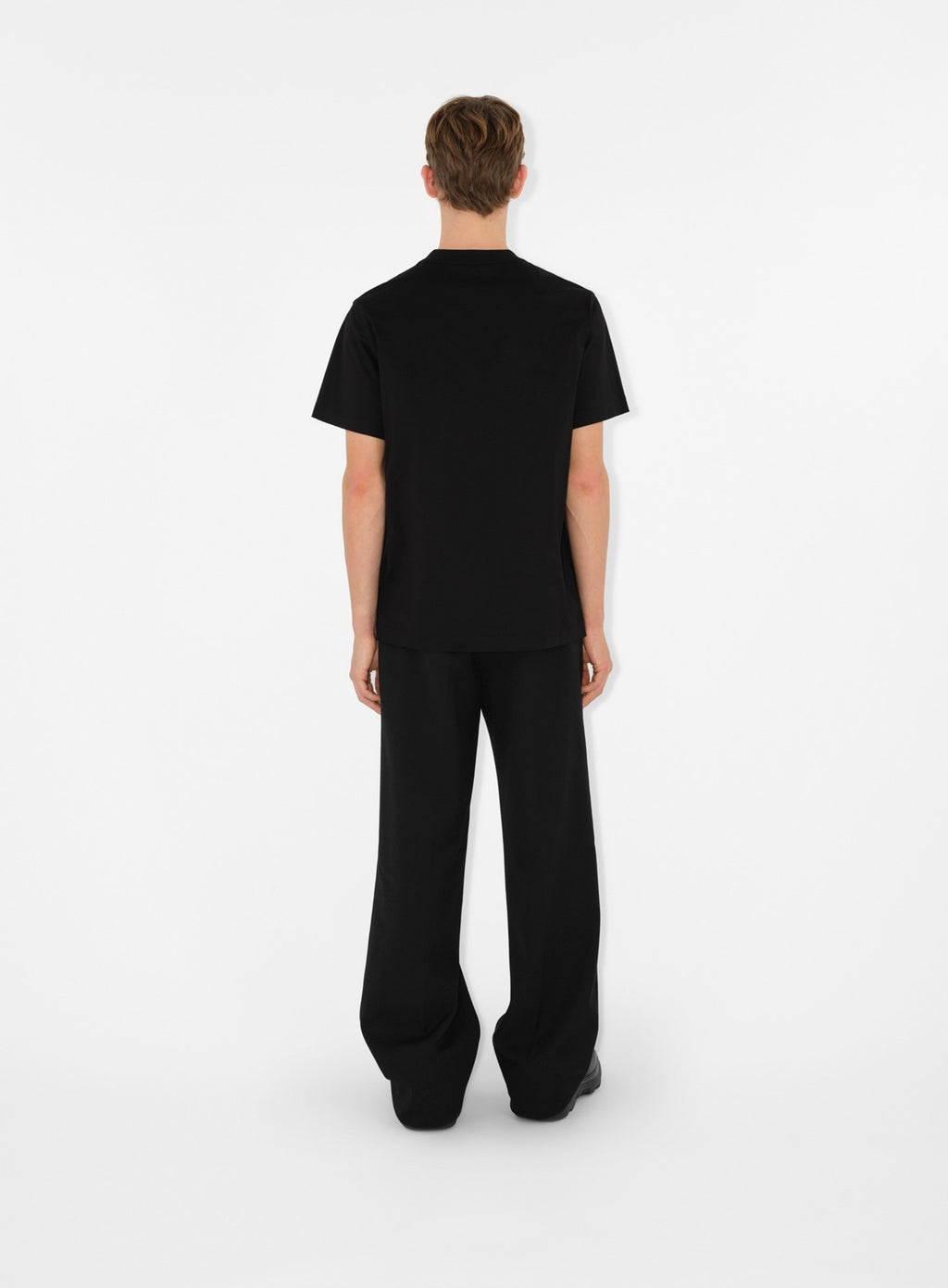 Burberry, EKD Cavalier T-Shirt, Black T-Shirt, Luxury T-Shirt, Designer Menswear