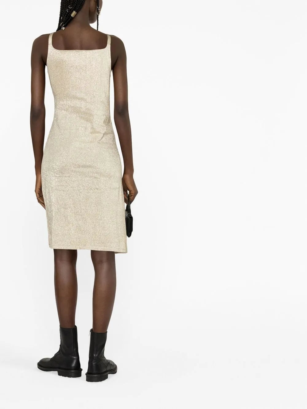 ドレープゴールドルーレックスドレス