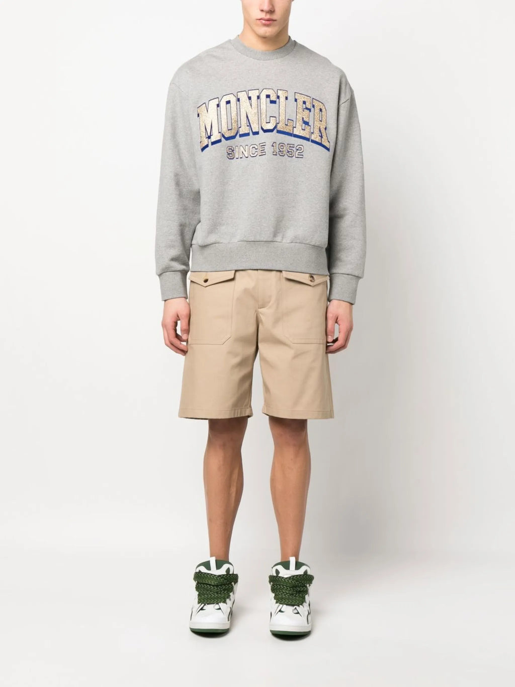 Image of Logo Sweatshirt by Moncler for Men - Season Spring-Summer 2023 - Model view 1