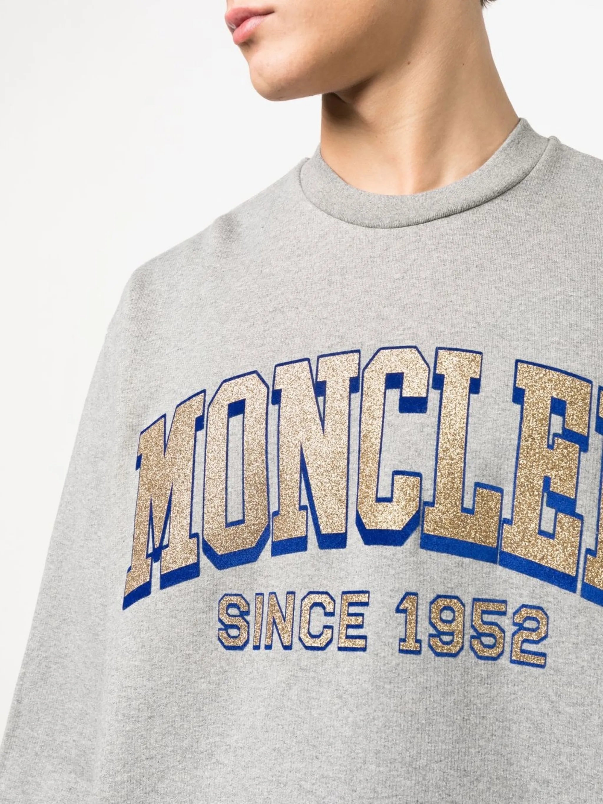 Image of Logo Sweatshirt by Moncler for Men - Season Spring-Summer 2023 - Model view 4