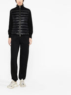 Image of Black Quilted Jacket by Moncler for Women - Season Autumn-Winter 2024 - Back View