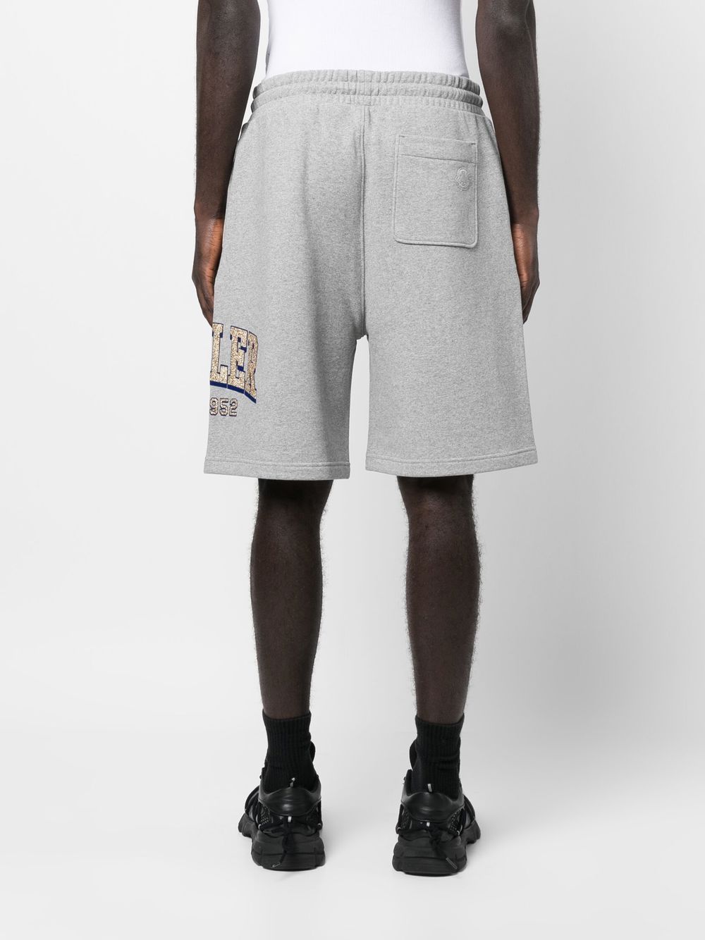 Moncler shorts, men's fleece shorts, luxury loungewear, designer shorts, high-end casual wear