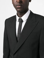 luxury blazer, black wool blazer, Dolce & Gabbana blazer, elegant men's blazer, high-end fashion