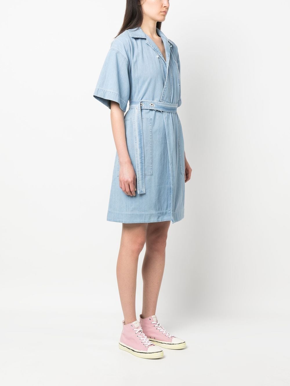 Blue Denim Dress, Kenzo Dress, Women’s Luxury Fashion, Designer Dresses, High-End Denim