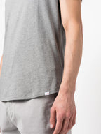 Image of Grey OB-T T-Shirt by Orlebar Brown for Men - Season Autumn-Winter 2023 - Model view 4