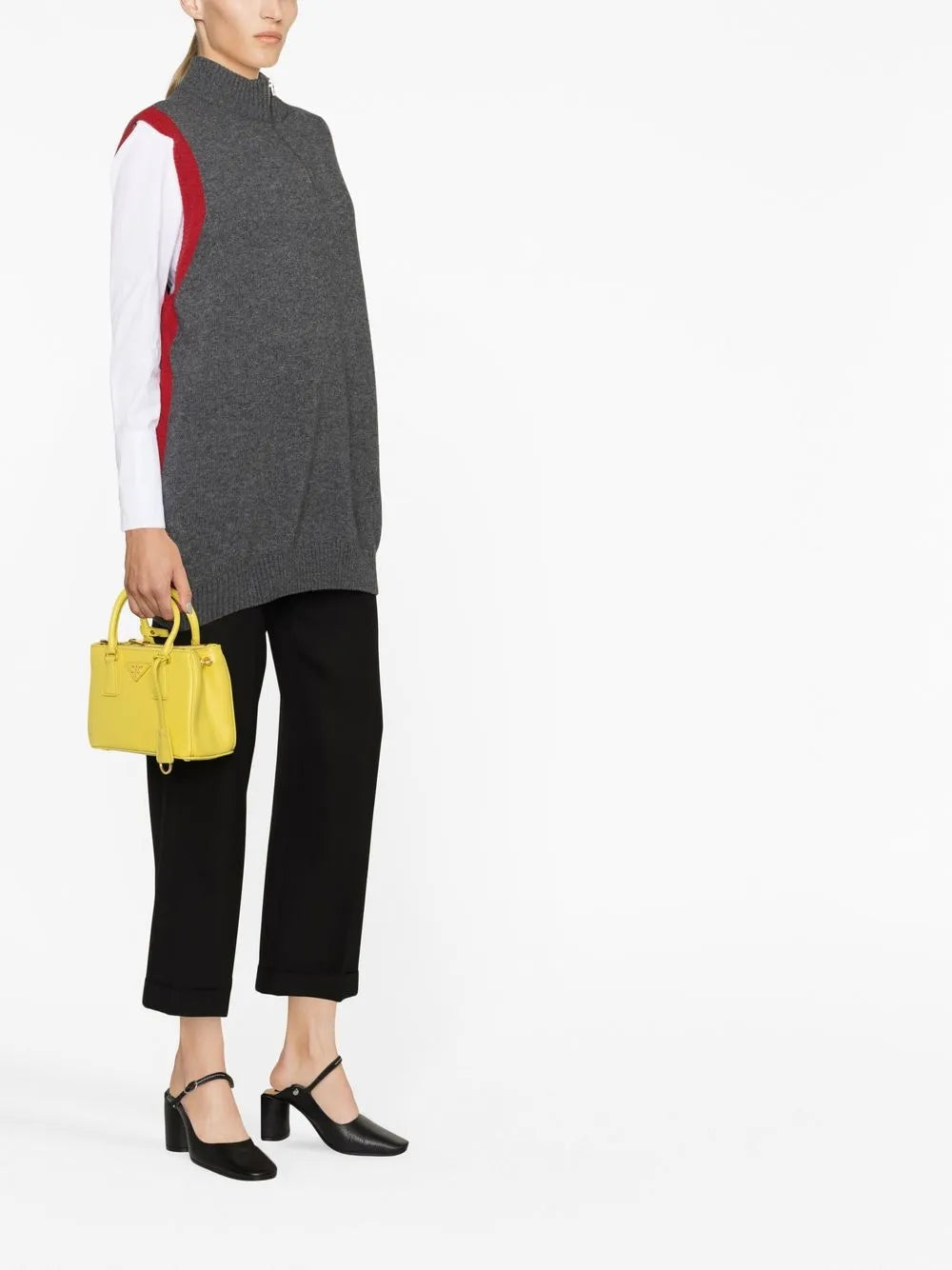 Prada handbag, Saffiano leather bag, luxury women’s bag, yellow Galleria bag, designer bags