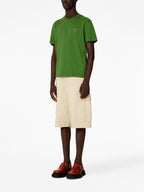 unisex green t-shirt, AMI Paris, luxury logo t-shirt, Ami de Coeur t-shirt, elegant t-shirt