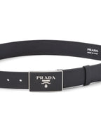 Prada belt, Saffiano leather belt, adjustable belt, calfskin accessory, luxury leather goods