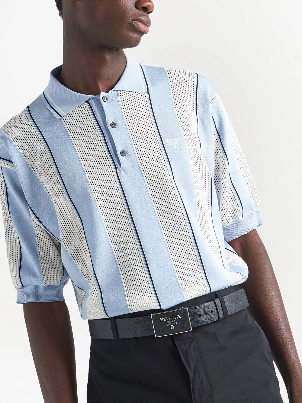 Prada belt, Saffiano leather belt, adjustable belt, calfskin accessory, luxury leather goods