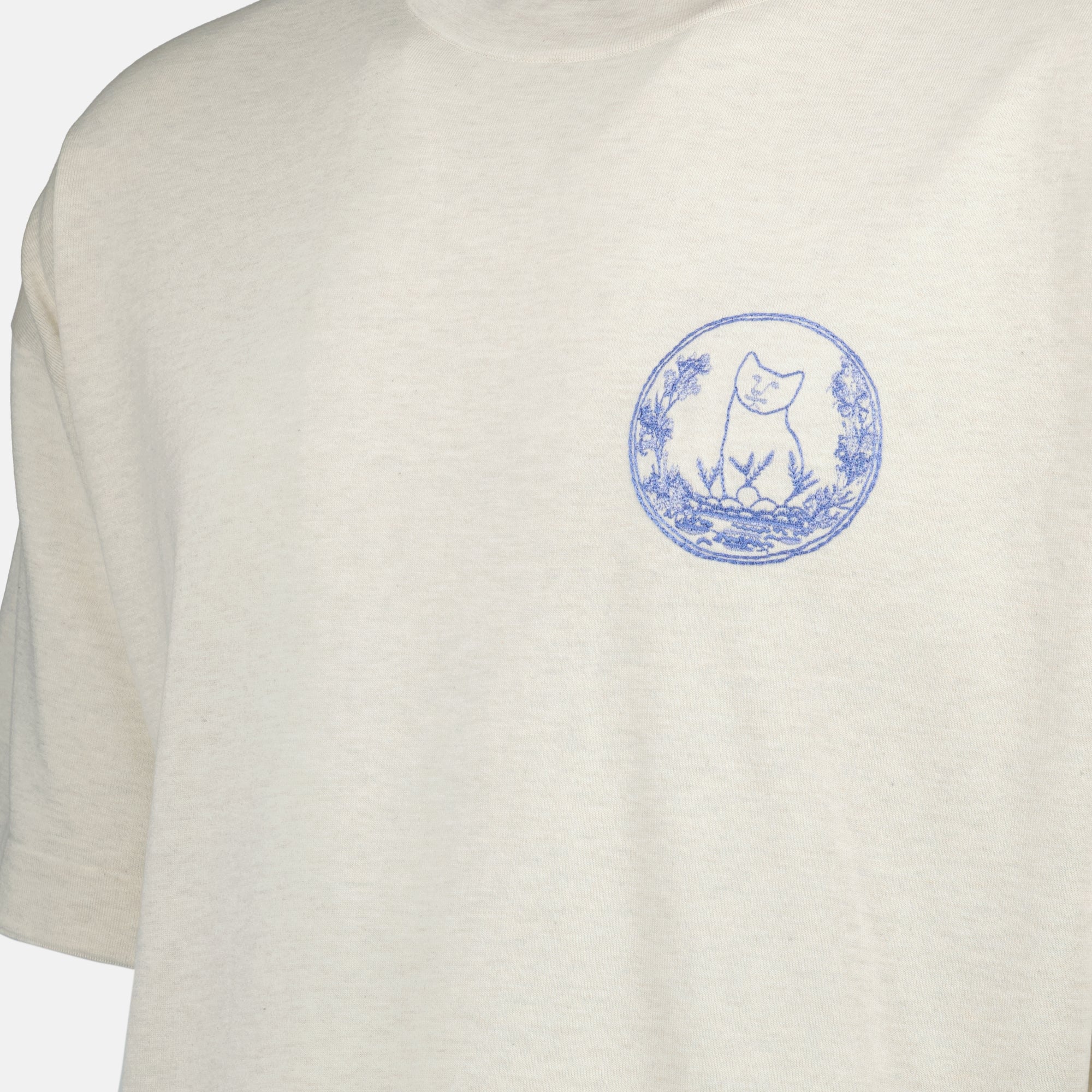 Image of Oversized knit T-shirt by Dior for Men - Season Spring-Summer 2025 - Detail View 1