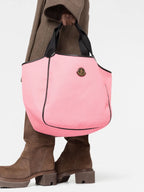 Moncler, rose tote bag, luxury handbag, women's accessories, Sac Nalani