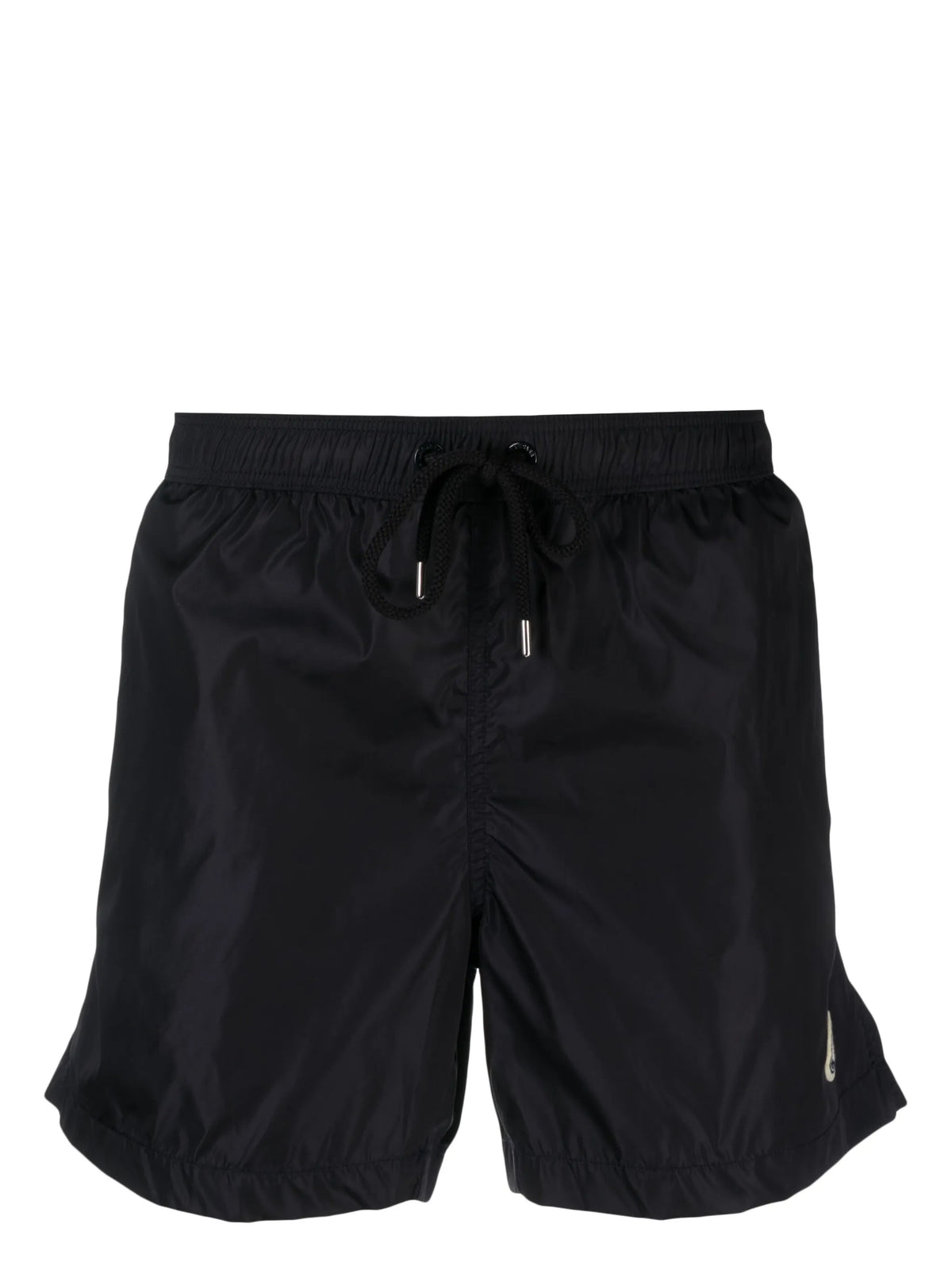 Image of Blue Bathing Suit with Black Logo by Moncler for Men - Season Spring-Summer 2026 - Model View 1