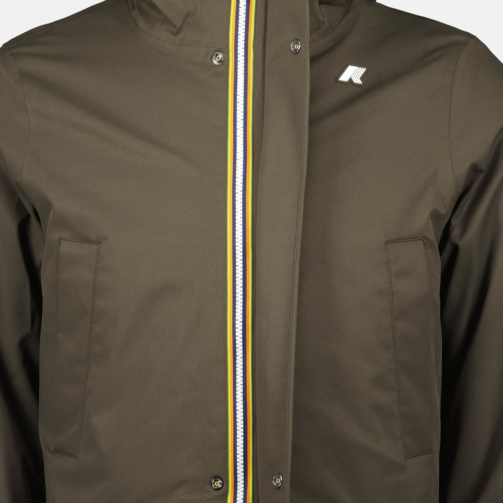 K-Way jacket, twill jacket, waterproof outerwear, PrimaLoft insulation, autumn winter collection