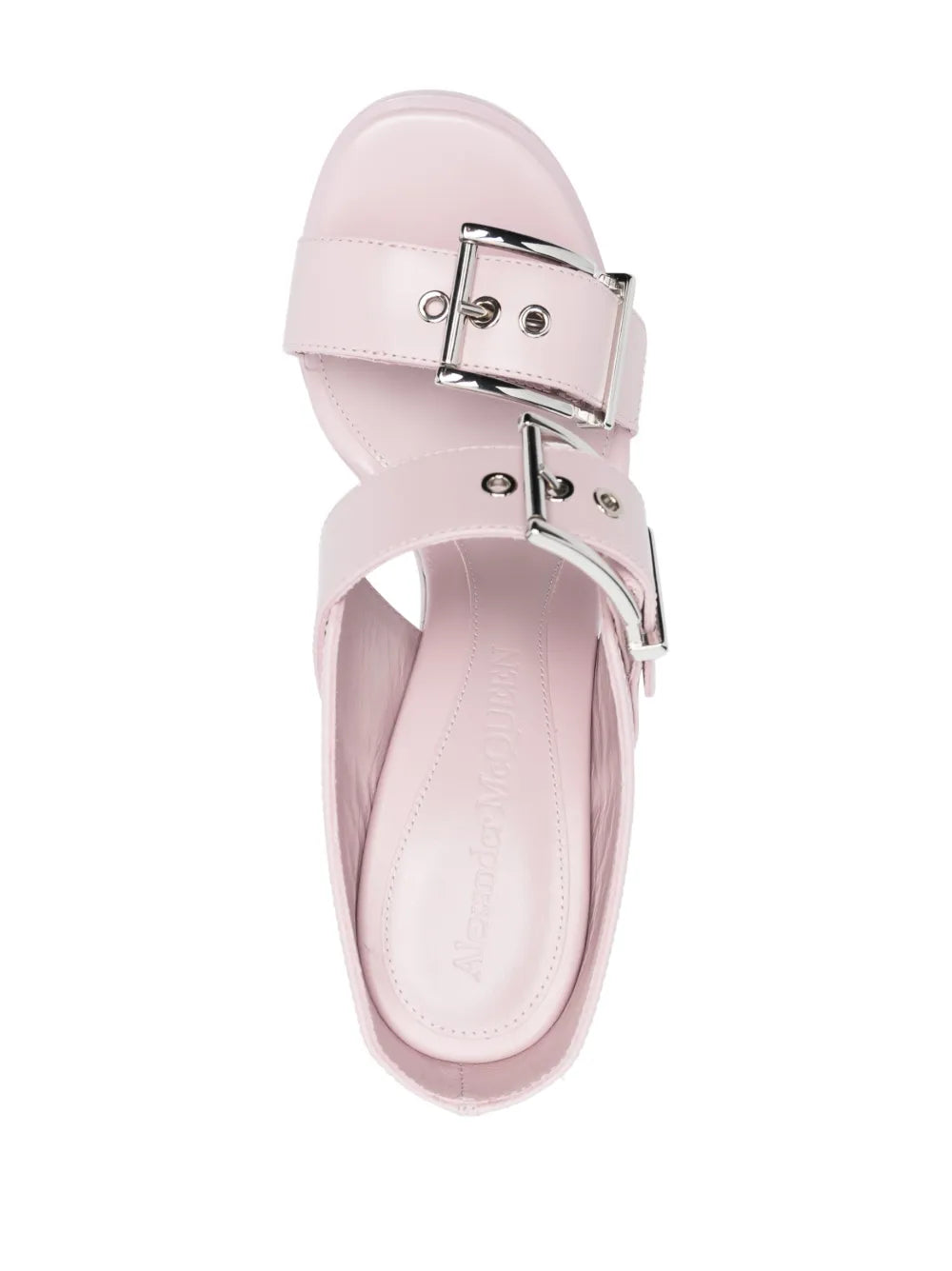 Alexander McQueen sandals, Pink platform sandals, Women's luxury footwear, Buckle sandals, Designer women’s shoes