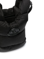 Quilted Crossbody Bag, Moncler Bag, Black Luxury Bag, Waterproof Nylon Bag, Adjustable Shoulder Bag