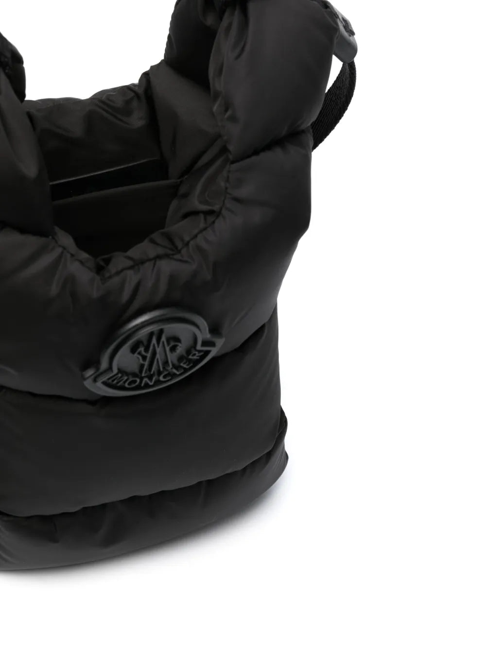 Quilted Crossbody Bag, Moncler Bag, Black Luxury Bag, Waterproof Nylon Bag, Adjustable Shoulder Bag