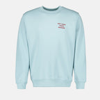 Sudadera con Slogan Azul Claro