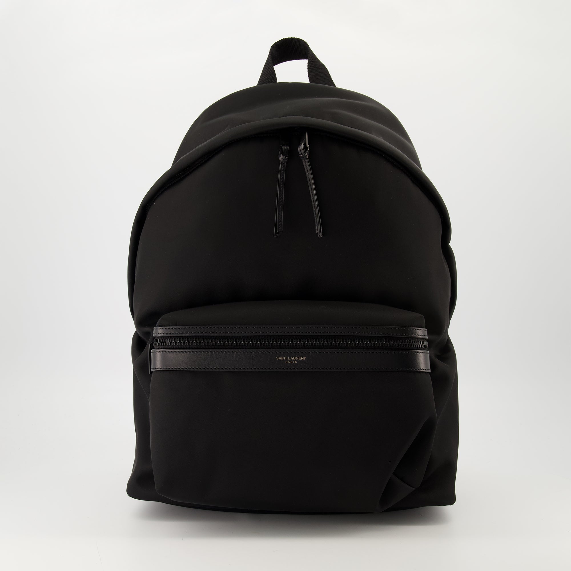 City Backpack, Saint Laurent, leather nylon backpack, adjustable straps, designer accessories