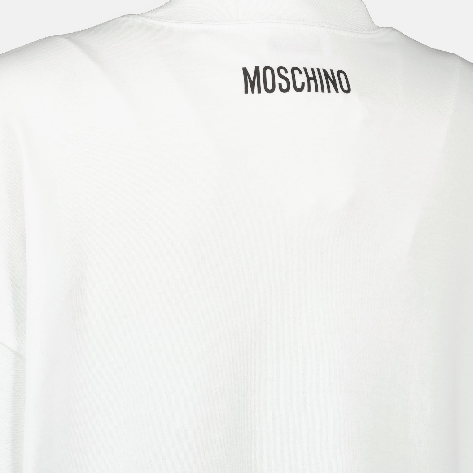 white oversized t shirt moschino women 15618305425788
